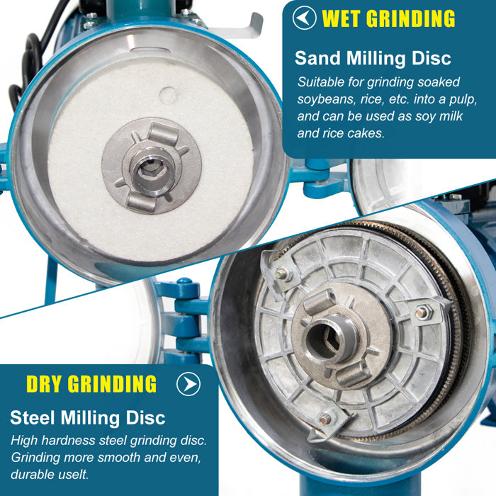 JTANGL Grain Mills, Upgraded 3000W Wet Dry Cereals Grinder Electric